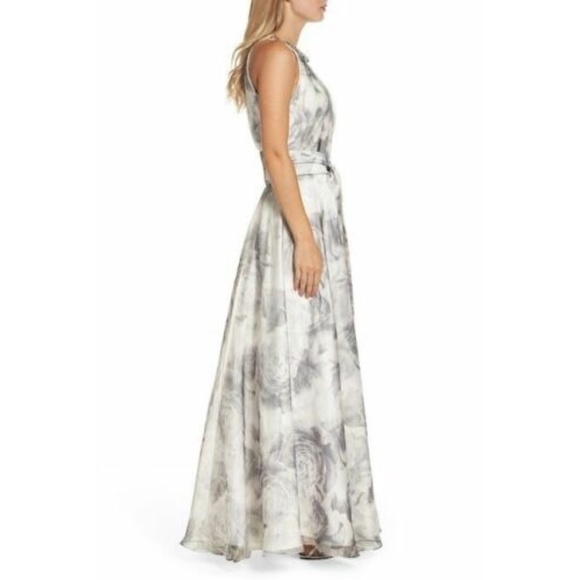 Eliza J Floral Embellished Organza Gown - Picture 10 of 12